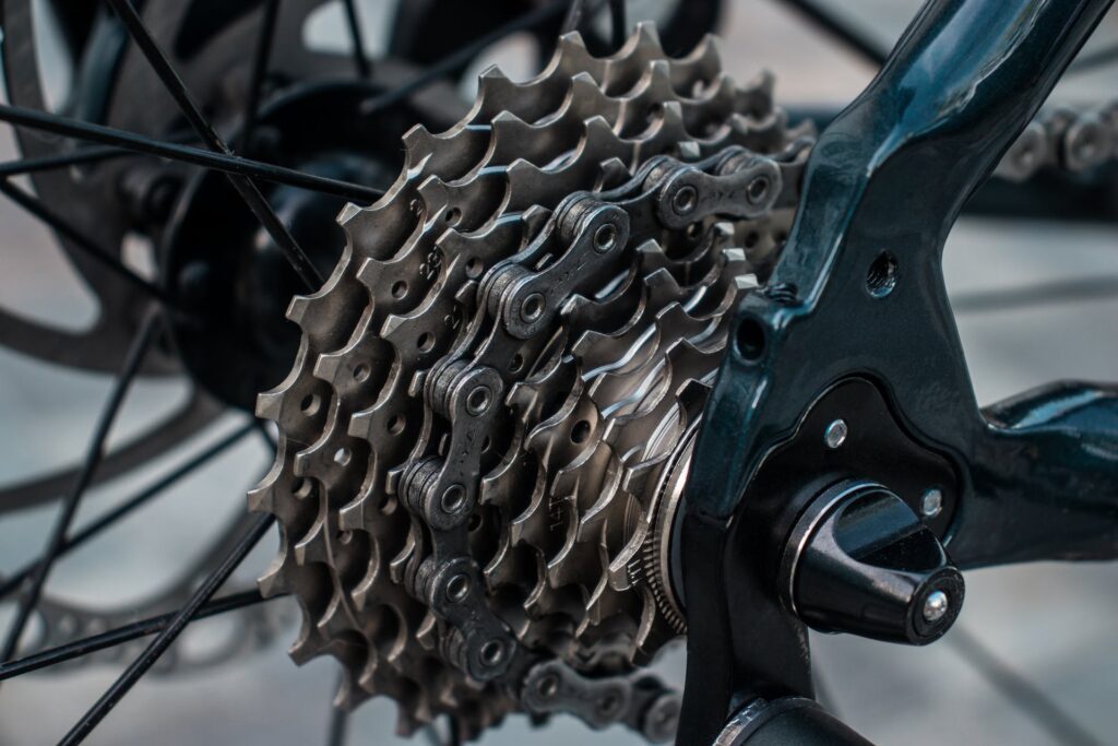 Close up of MTB Chains